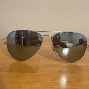Ray-Ban Silver Aviator Sunglasses